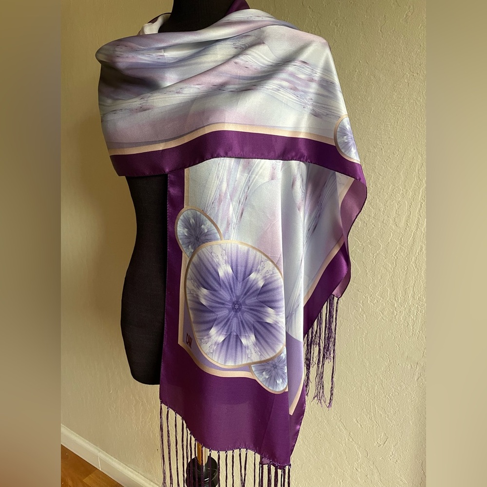 Satin silk scarf